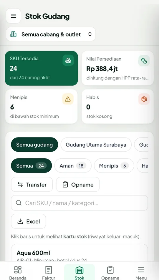 Stok gudang